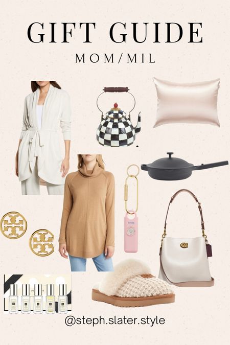 Mom/ MIL MOTHER IN LAW gift guide. Barefoot dreams. McKenzie child’s. Always pan. Coach bag. Tory Burch. Cozy sweater. Silk pillowcase. Ugg slippers. Jo Malone 

#LTKHoliday #LTKSeasonal #LTKGiftGuide