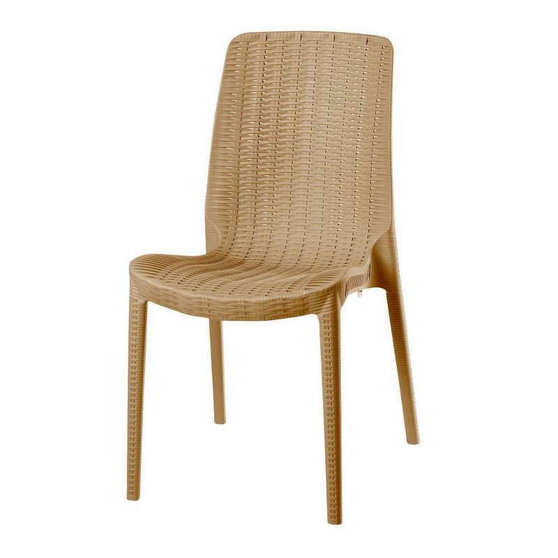 4pc Rue Stackable Rattan Dining Chairs - Lagoon | Target