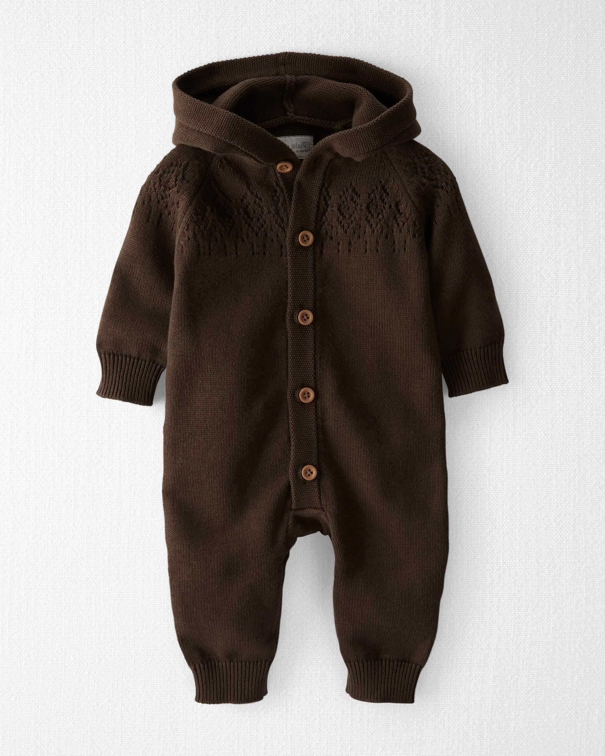 Organic Sweater Knit Hooded Jumpsuit | Carter's