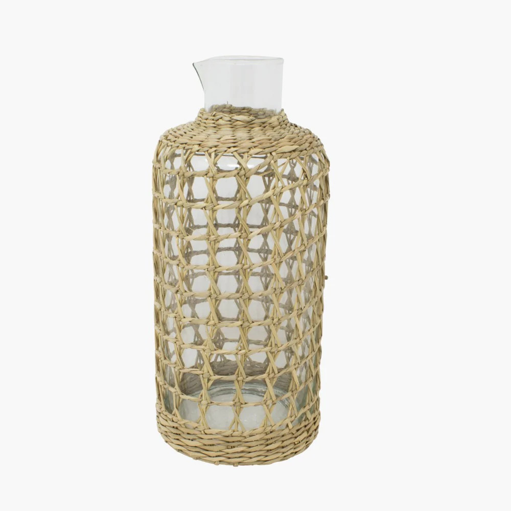 Indochine Caged Seagrass Carafe | Dear Keaton