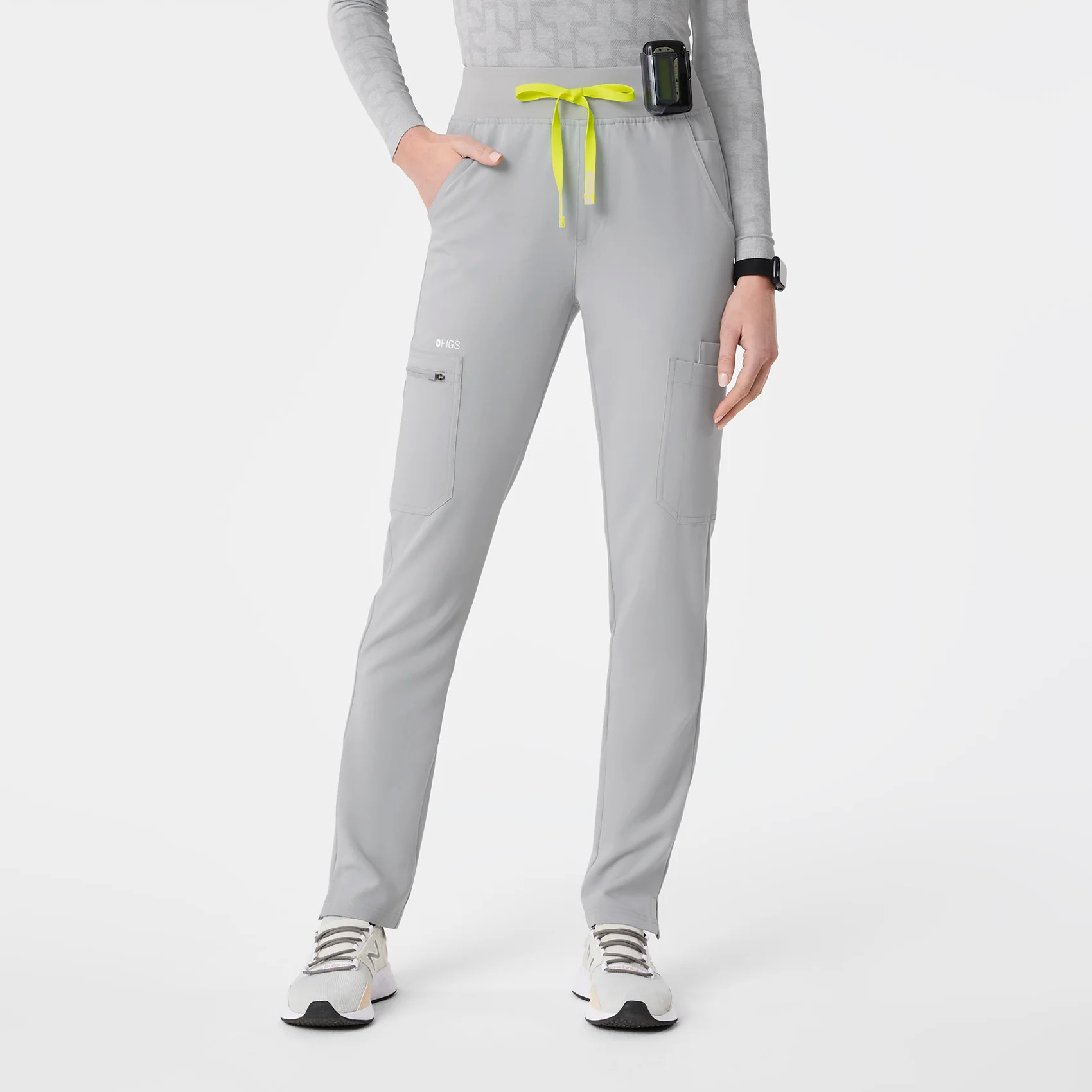 Women’s High Waisted Yola Skinny Scrub Pants™ - Silver Arrows · FIGS | FIGS