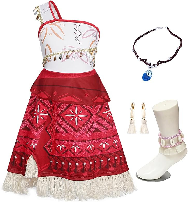 COTRIO Princess Dress Up for Girls Ocean Adventure Costumes Pretend Play Outfit Playwear Dresses ... | Amazon (US)