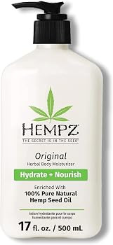 Hempz Original, Natural Hemp Seed Oil Body Moisturizer with Shea Butter and Ginseng, Original Sce... | Amazon (US)