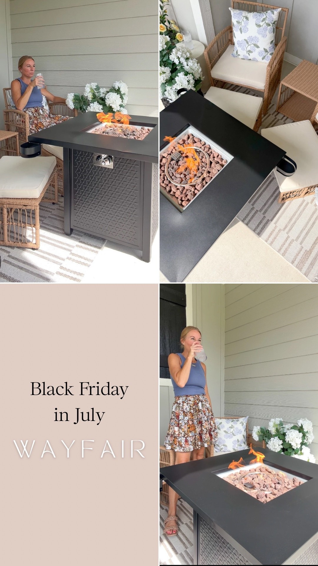 #ad Black Friday in July event happening @Wayfair right now through 7/27! The biggest sale of the summer with so many great discounts on finds for your outdoor spaces! Up to 80% off and free shipping sitewide, now through July 27th! 

This firepit is an amazing deal and will be enjoying many nights out here, especially when it cools off!

#wayfairpartner #wayfair #firepit #outdoorspace #patio

#LTKmomlife #LTKHome