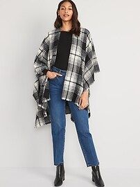 Flannel Poncho Scarf for Women | Old Navy (US)