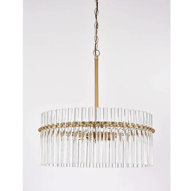 Neva 5 - Light Candle Style Drum Chandelier | Wayfair Professional