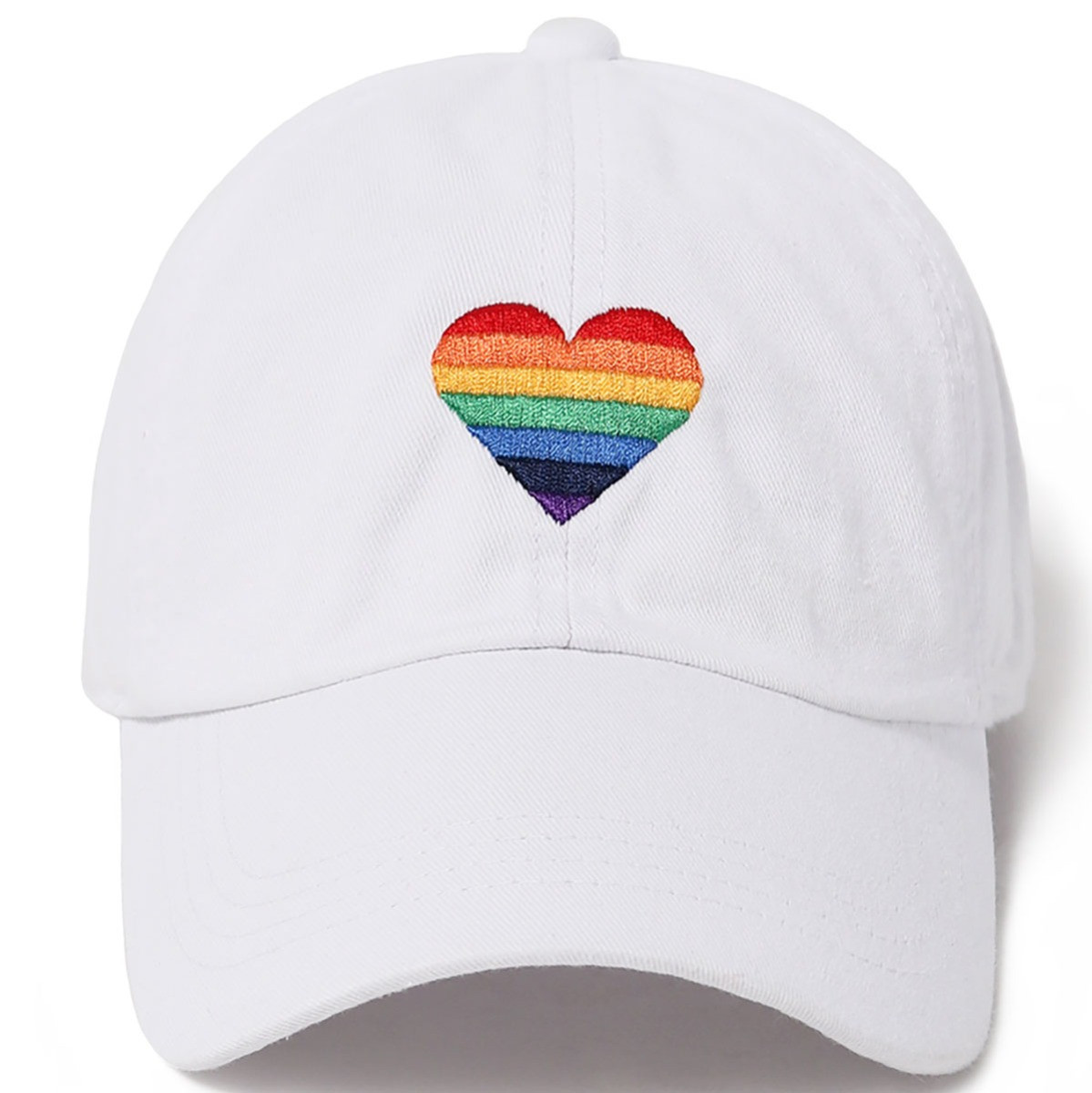 Rainbow Heart Ponyflo Baseball Cap | Bollman Hat Co.: Hats, Bailey Hats, Kangol