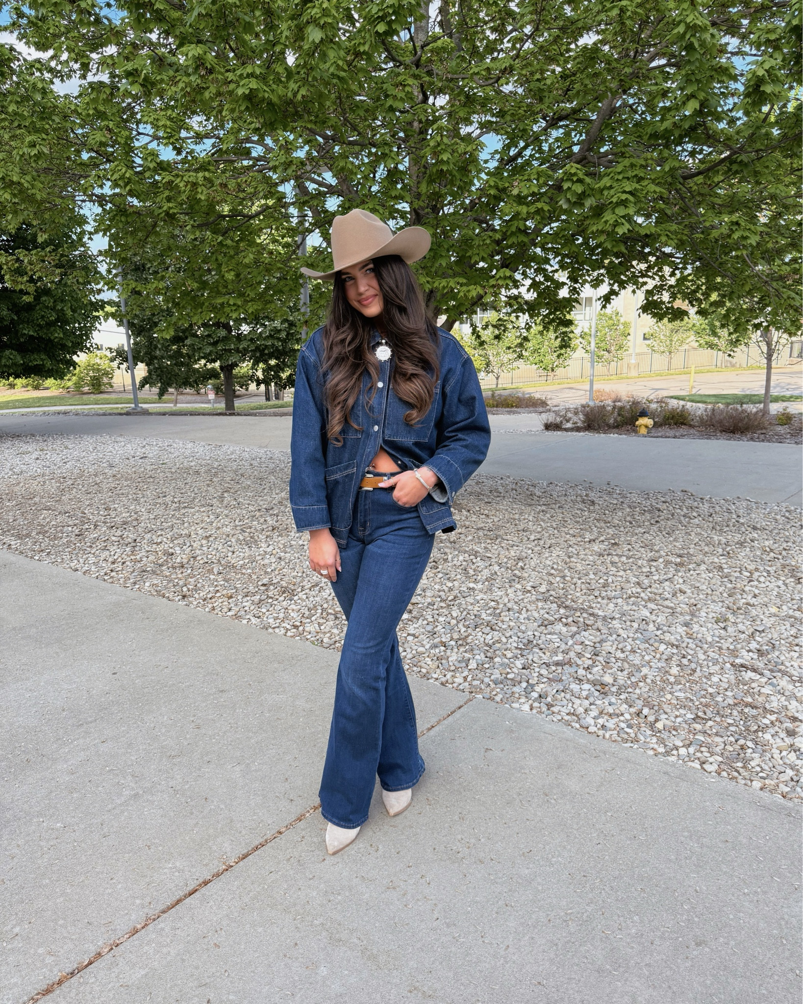 Rodeo outfit 🤠 

Tall style, denim outfit, western outfit 

Jeans are from fashionnova

#LTKStyleTip #LTKMidsize #LTKFestival