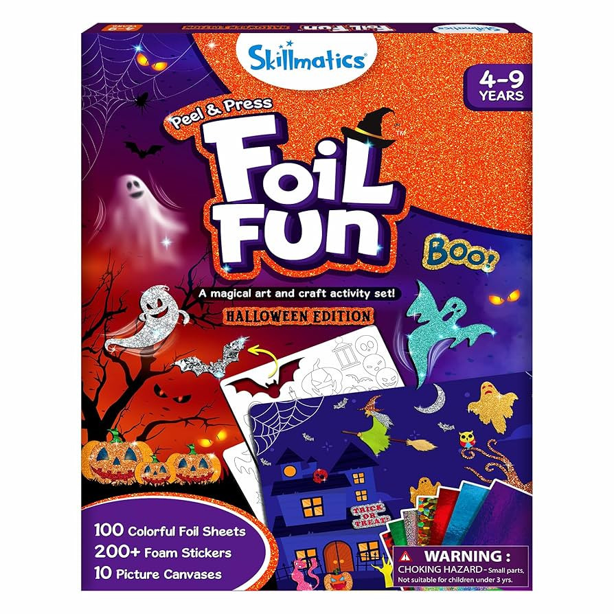 Skillmatics Foil Fun - Halloween, No Mess Art for Kids, Craft Kits, DIY Creative Party Activity, ... | Amazon (US)