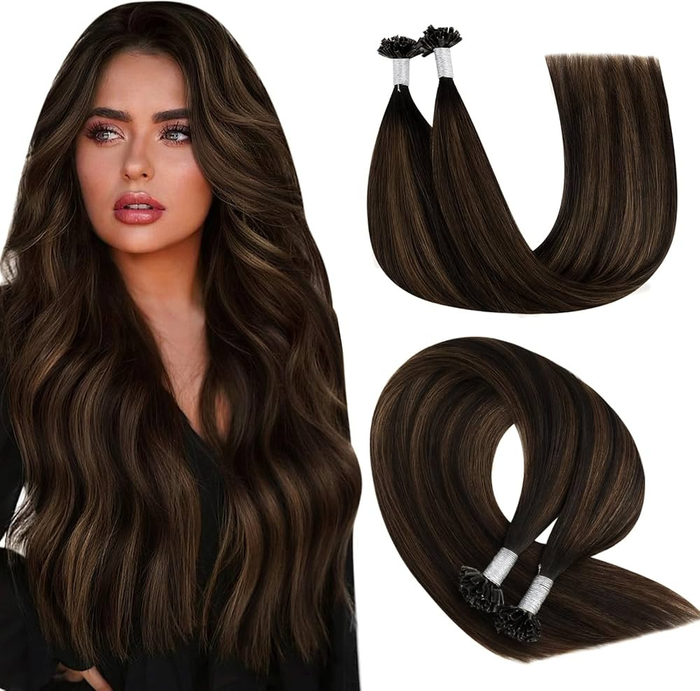 YoungSee U Tip Hair Extensions Real Human Hair Balayage Utip Hair Extensions Human Hair Balayage ... | Amazon (US)