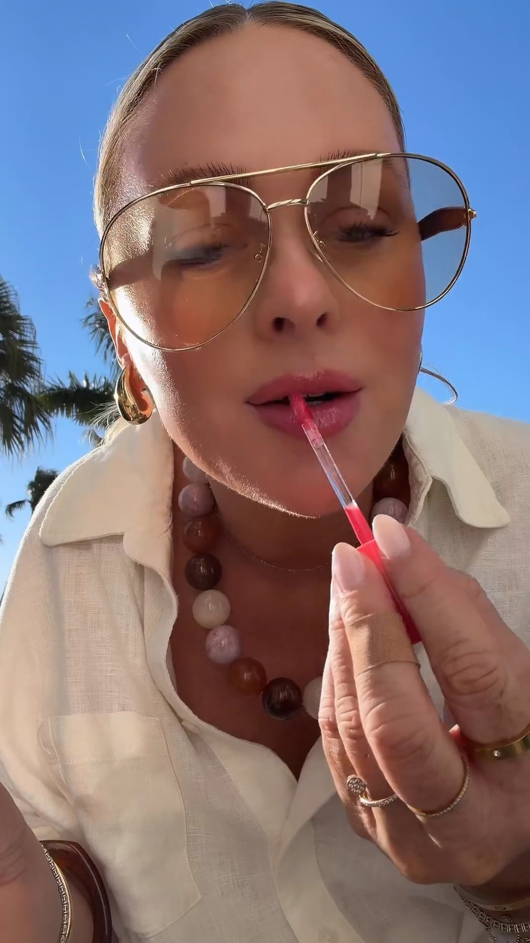 Shade: guava 💋

Makeup. Sunglasses. Lip gloss. Spring beauty.

#LTKSeasonal #LTKBeauty