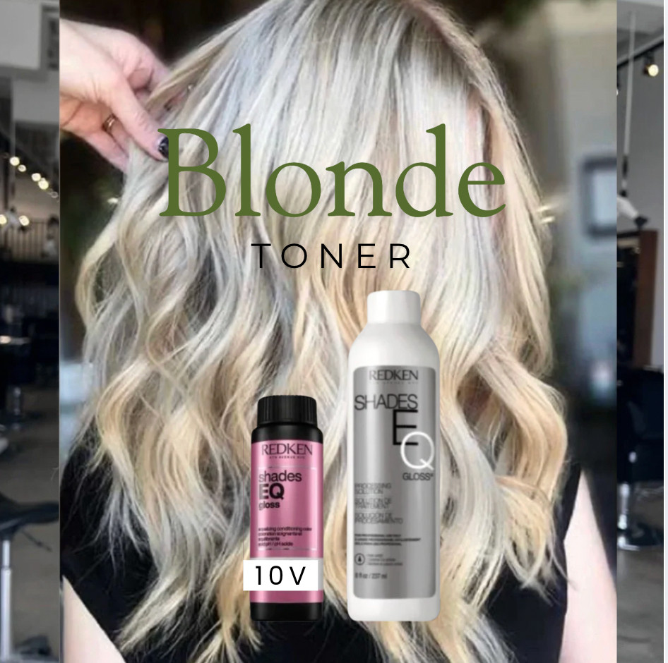 Soft, bright blonde with zero brass ✨This Redken Shades EQ Gloss Toner + Processing Solution kit in 9V Violet Blonde is my go-to for keeping blonde fresh, cool-toned, and salon-glossy between appointments. 

 #LTKgrwm #LTKmomlife #LTKselfcare