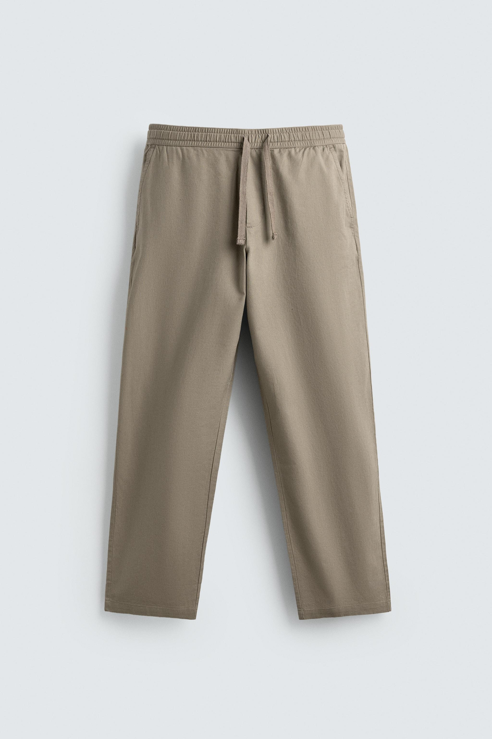 RELAXED FIT COTTON - LINEN PANTS | Zara US