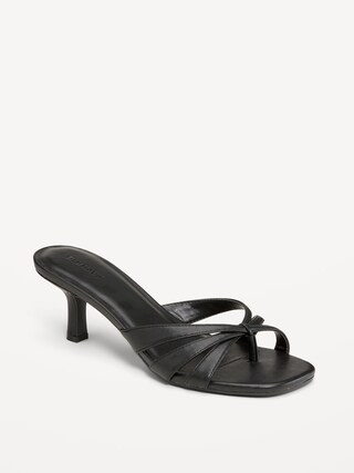 Strappy Kitten-Heel Sandals for Women | Old Navy (US)