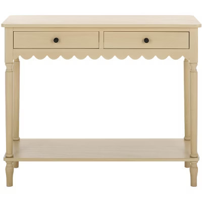 Haven 2 Drawer Small Console - CNS5738A - Beige - Safavieh | Target