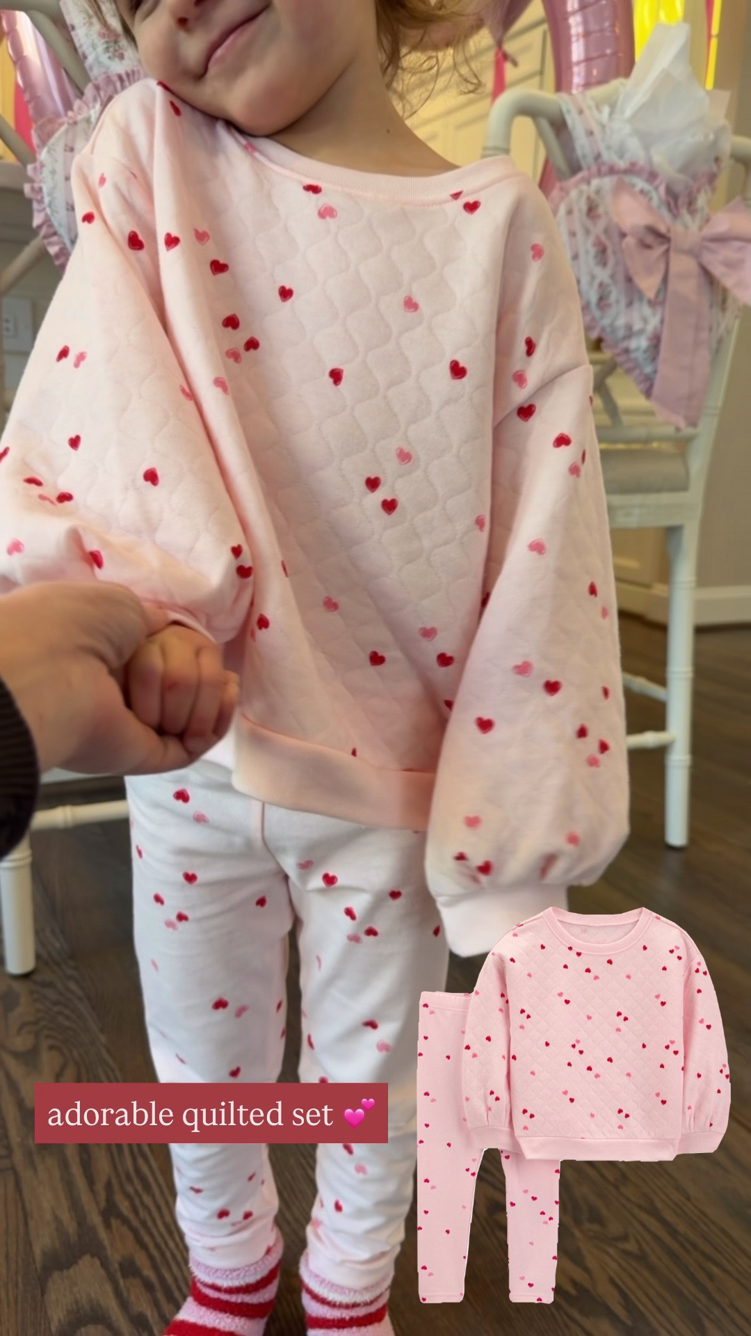 The sweetest quilted set 

#LTKSaleAlert #LTKValentine #LTKKids