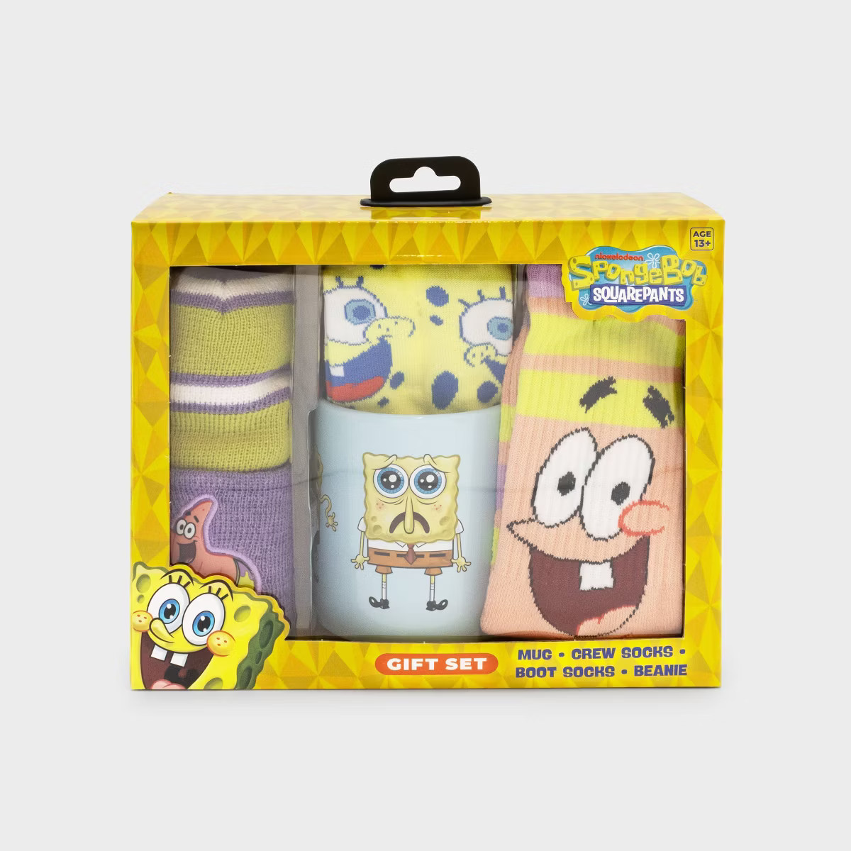 Special Thanks Men's Spongebob Holiday Bundle Socks - 6-12 | Target