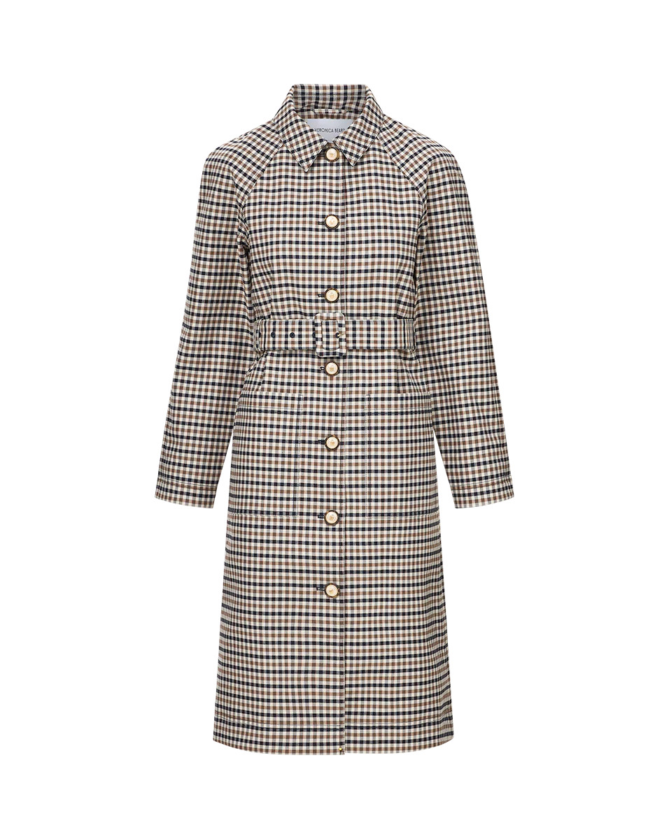Quinton Plaid Coat | Veronica Beard
