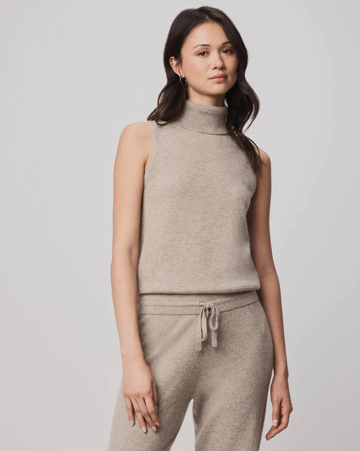 Tori Cashmere Turtleneck Tank | Splendid