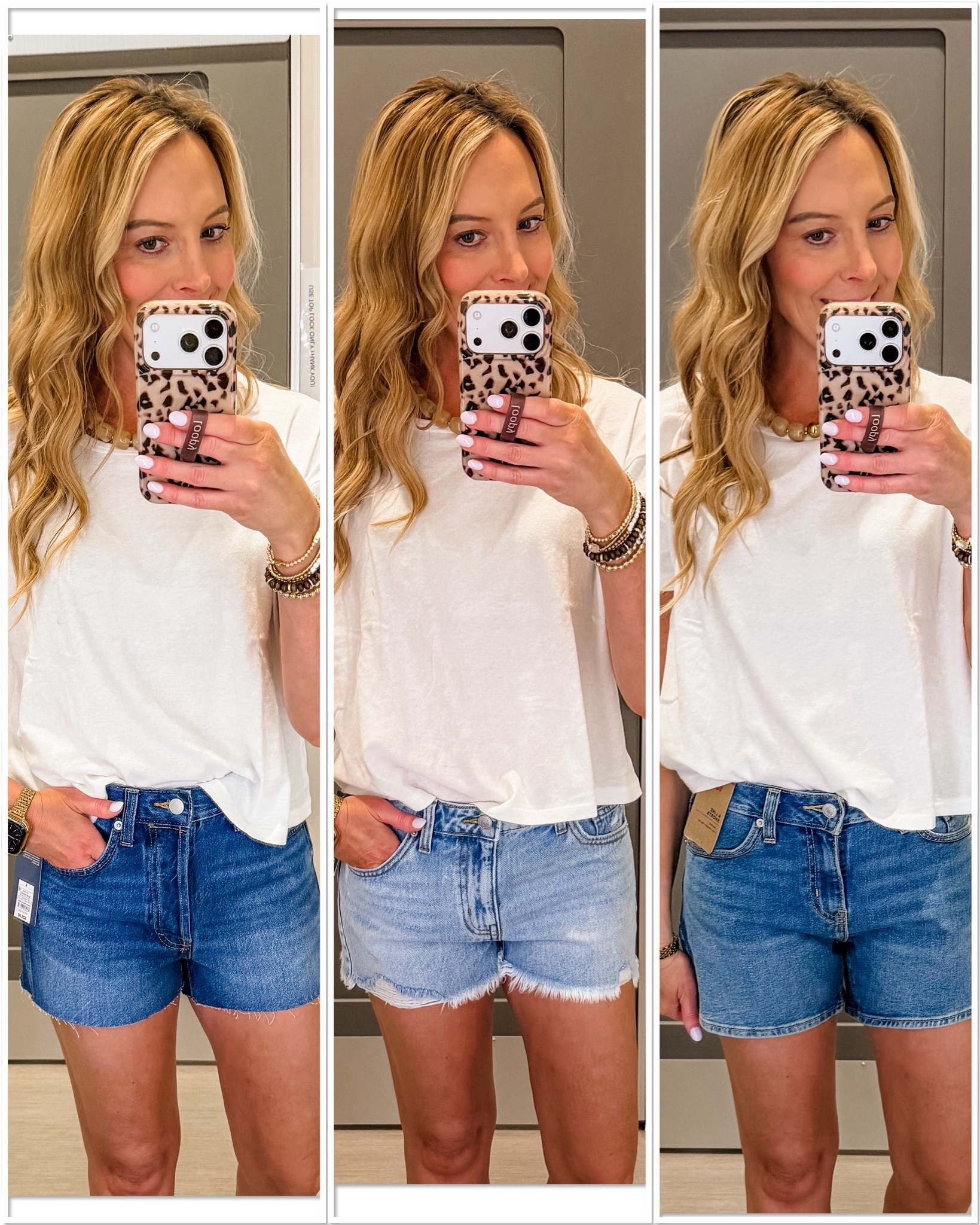 Favorite target shorts paired with the best basic white tee. Wearing a size 2 in the shorts and a size small in the top.

Casual outfits | shorts | denim shorts | jean shorts | tshirt | summer outfits | travel | easy outfits | Target

#LTKmomlife #LTKSaleAlert #LTKootd