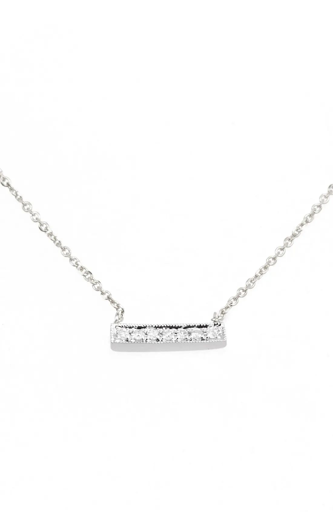 'Sylvie Rose' Diamond Bar Pendant Necklace | Nordstrom