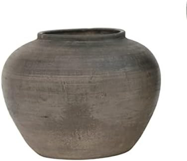 Artissance Small Charcoal/Gray Ceramic Indoor Outdoor Vintage Pottery Jar, Home and Garden Décor... | Amazon (US)