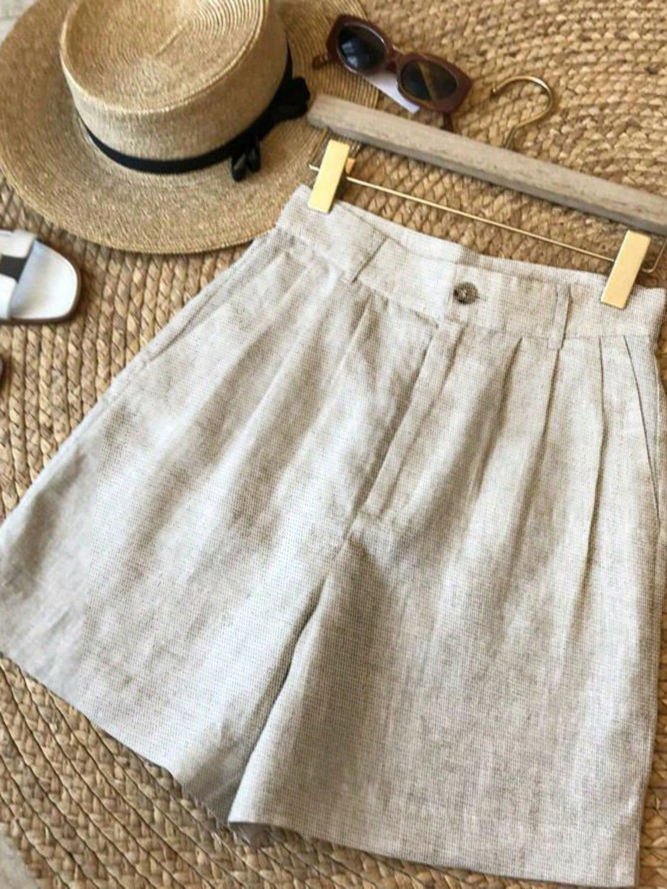 Women's Solid Color Summer Shorts, Fashion | SHEIN