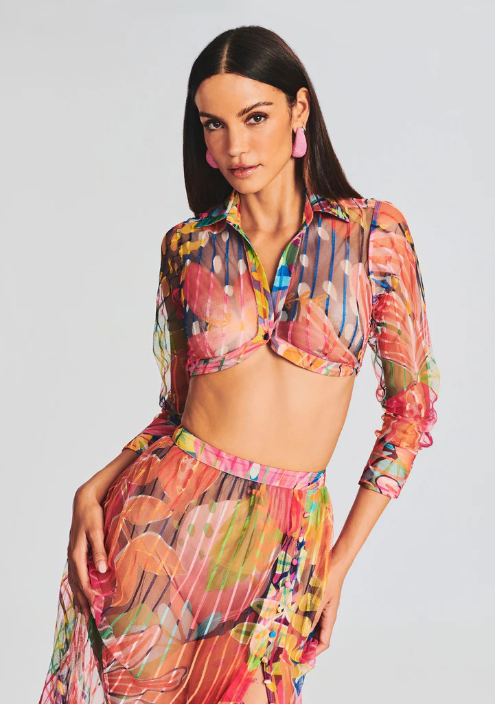 Plum Cropped Shirt | Retrofete