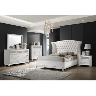 Barzini 5-Piece Bedroom Set White | Wayfair North America