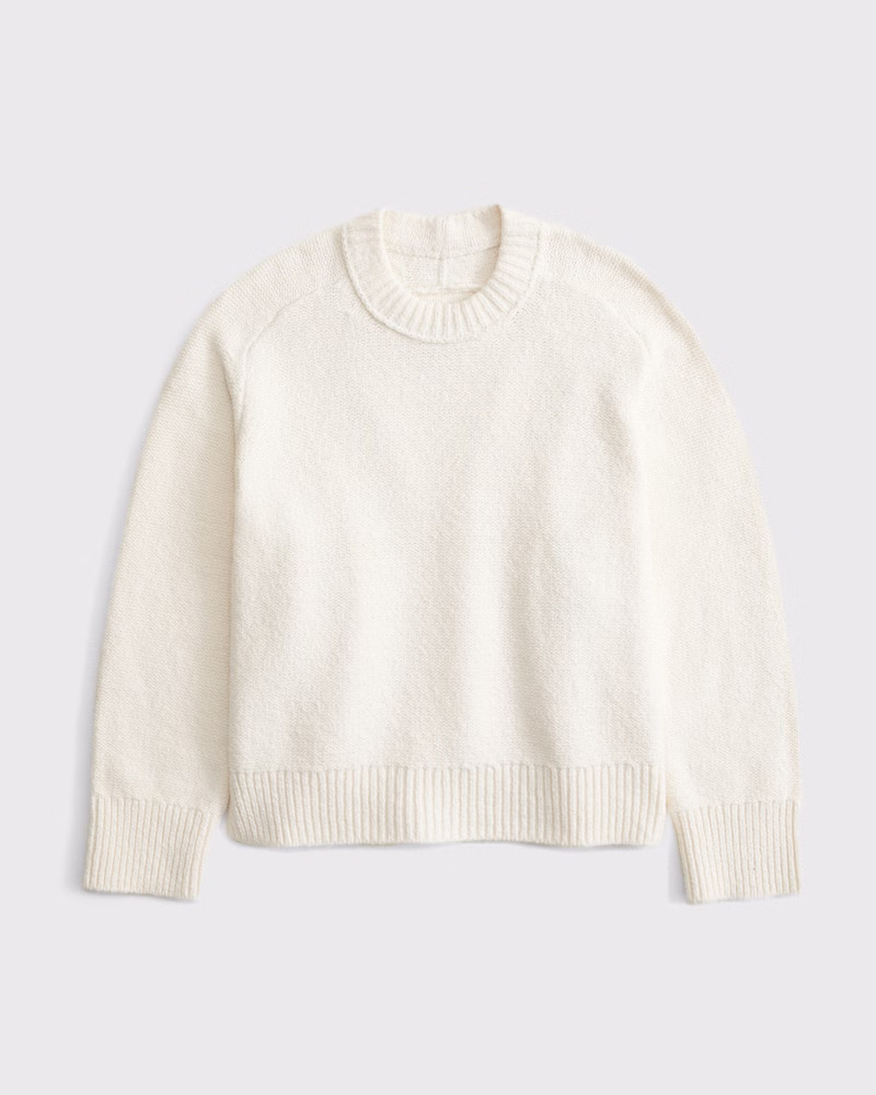 Women's The A&F Madeline Textural Crew Sweater | Women's Tops | Abercrombie.com | Abercrombie & Fitch (US)