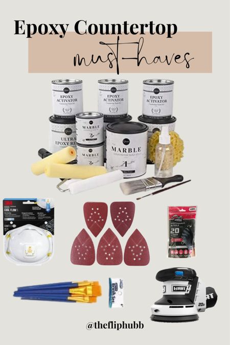 These are my epoxy countertop must haves! I redid our bathroom with marble looking countertops thanks to these products! If you’re looking to do the same, just shoot me a message! Would love to help. 

#LTKfamily #LTKunder100 #LTKhome
