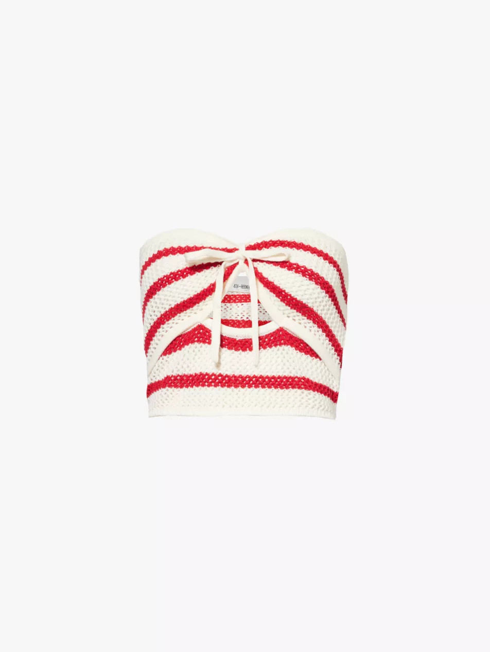 Lior striped cotton-blend top | Selfridges