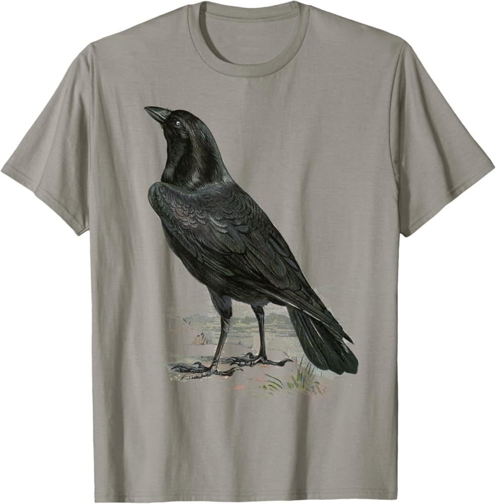 Raven vintage illustration Crow T-Shirt | Amazon (US)