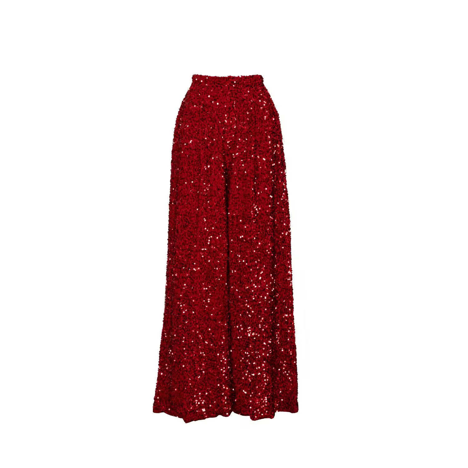 Liza Sequin Pants In Ruby | Wolf & Badger