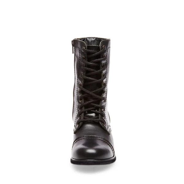 TROOPA BLACK LEATHER | Steve Madden (Canada)