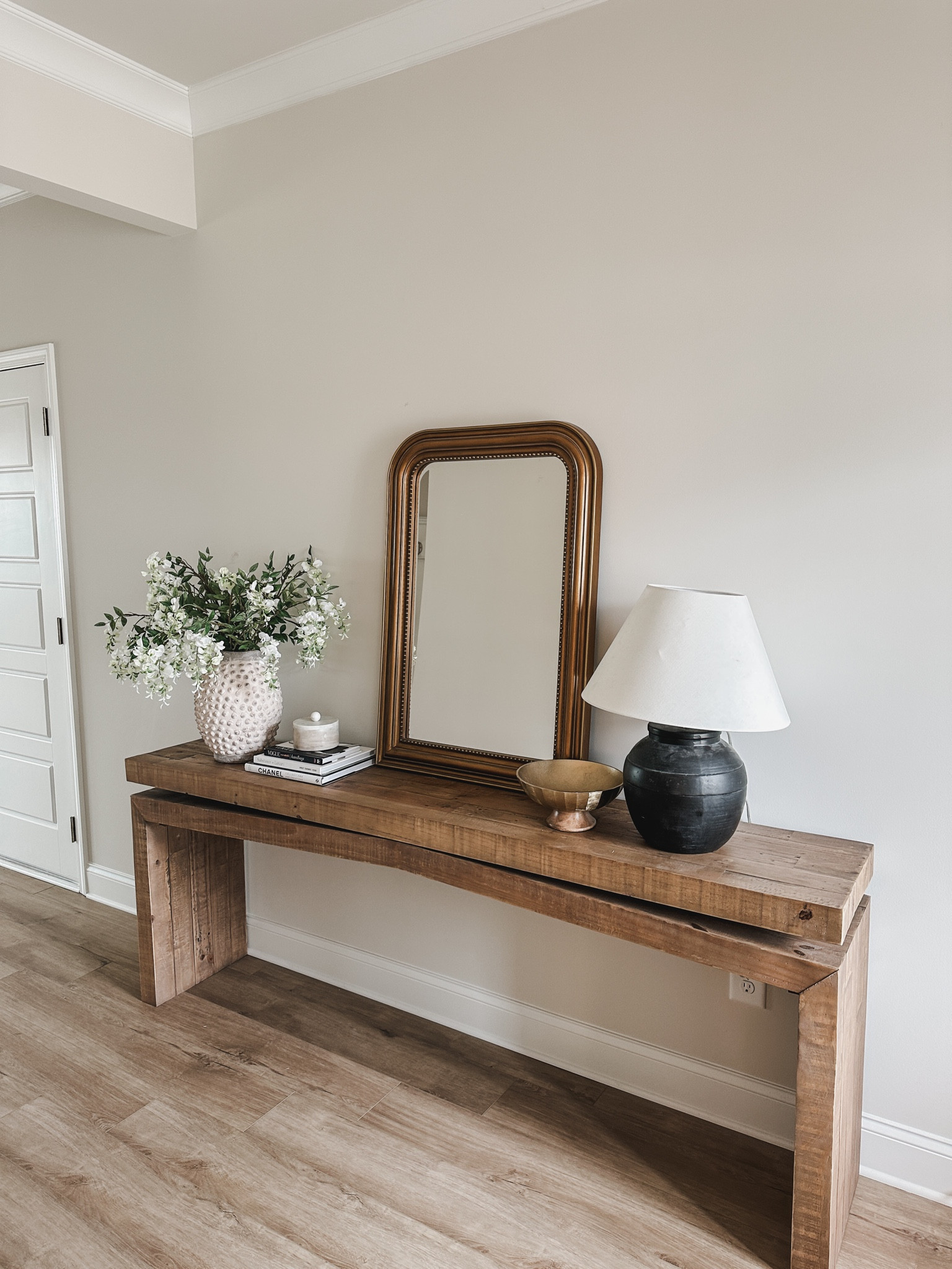 Modern organic earthy style with warm wood tones, gold accents and textured vases to create perfectly styled entry way. 

Amazon finds, furniture finds, entry way, styled home, table lamp, vase finds, faux florals, spring style, decorative books, marble accents, shop the look! 

#LTKSpringSale #LTKSeasonal #LTKover40