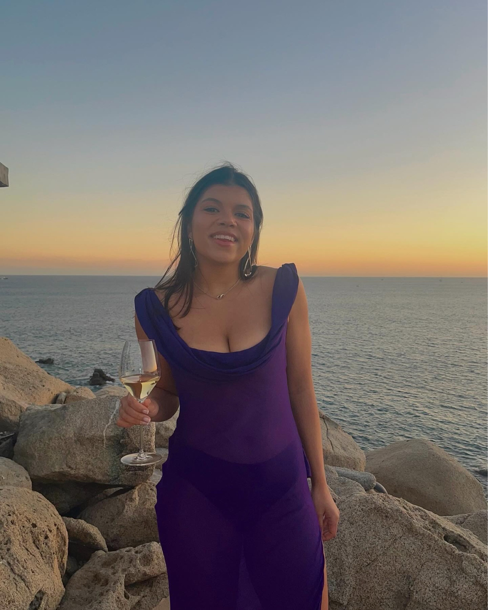 Sheer purple formal gown, for a romantic dinner in Cabo! 

#LTKwedding #LTKSeasonal #LTKtravel