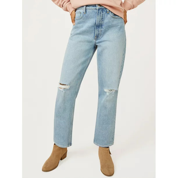 Free Assembly Women's Original 90's Straight Jeans | Walmart (US)