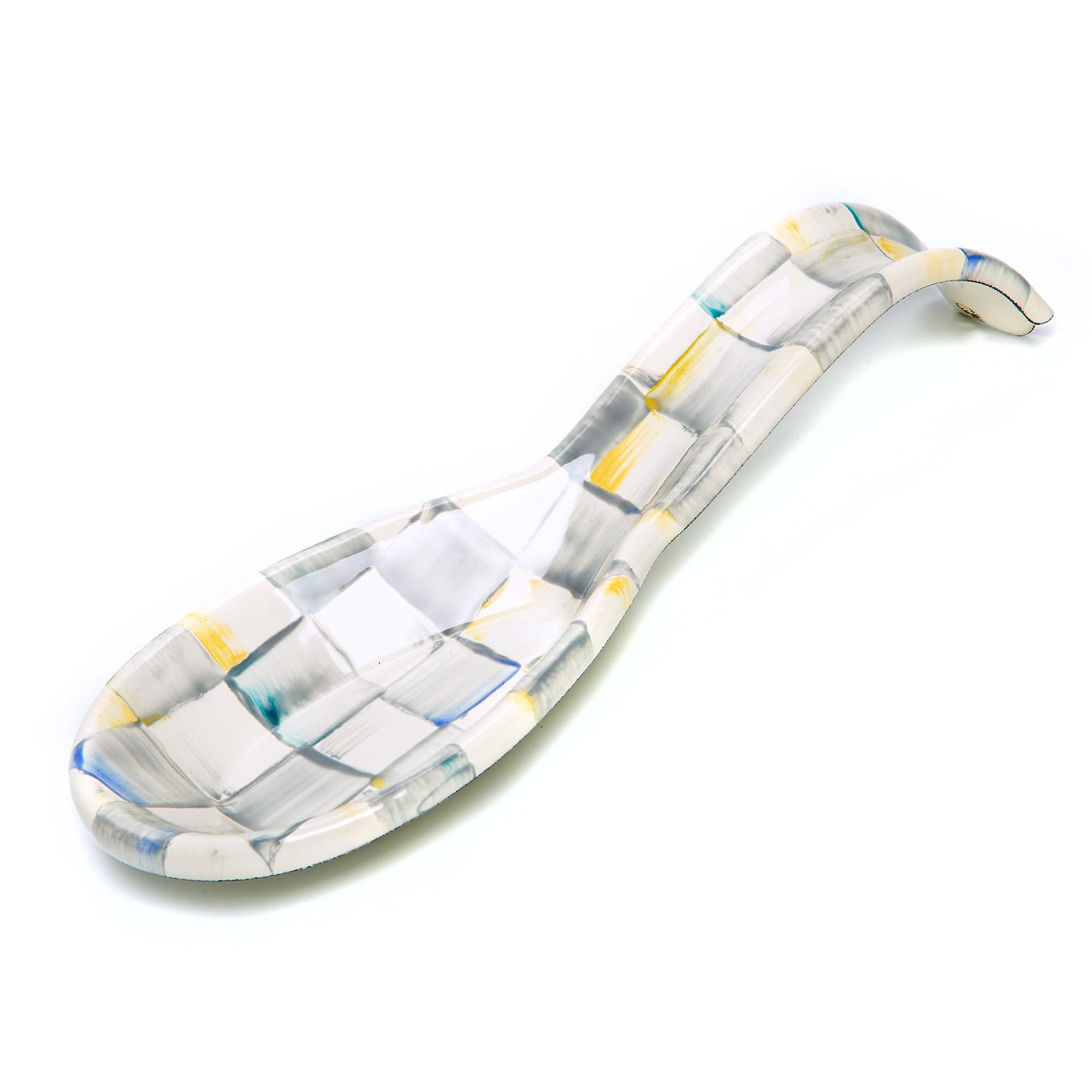 MACKENZIE-CHILDS Enamel Spoon Rest, Kitchen Spoon Holder and Utensil Rest for Stovetop, Grey-and-... | Amazon (US)