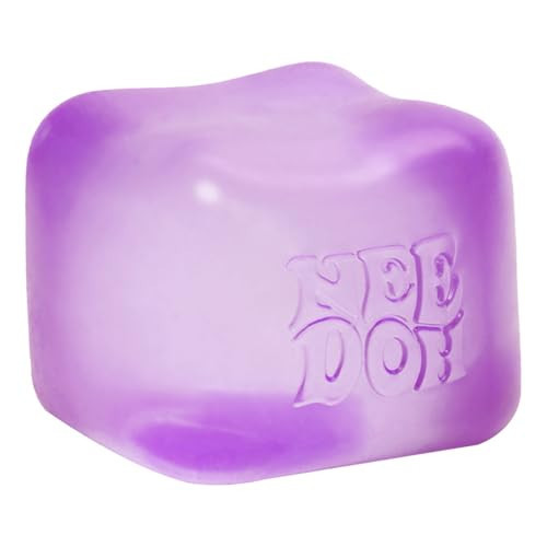 Schylling NeeDoh Nice Cube -Sensory Squeeze Toy with Super Solid Squish - 2.25" Cube (Purple) | Amazon (US)