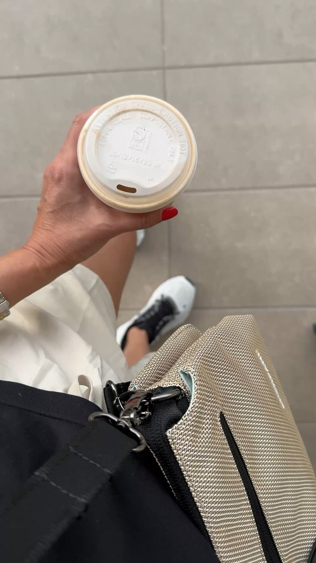 Going to get coffee outfit early in the morning. Athleisure. Vacations outfit. 
These athletic shorts with the adjustable side ruching are so cute. True to size. I also have black. Comfy, wide waistband. My favorite athletic shorts style for years in this new ruched option. 
Sneakers are my favorite travel sneakers for walking and exploring. Elastic laces for easy on and off. True to size. Multiple colors available. Cushiony. 
Crossbody bag. Travel bag @Sherpani . Lightweight and lots of organizational details  

#LTKOver40 #LTKActive #LTKTravel