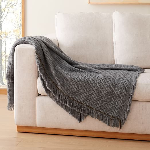 Cotton Waffle Throw | West Elm (US)