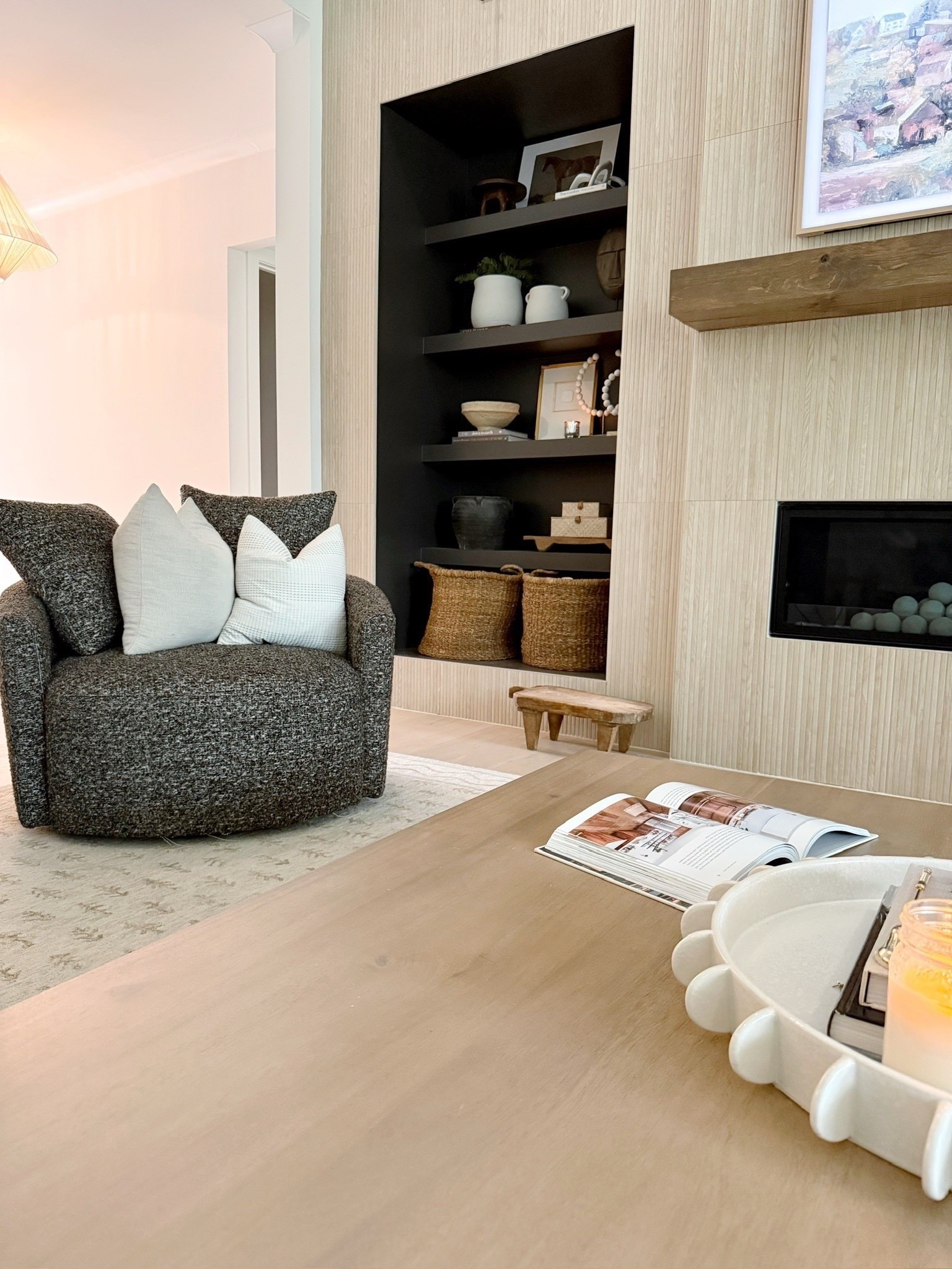 These boucle swivel chairs are the definition of cozy sophistication 🤍 Perfect for conversation, lounging, or simply enjoying the design. Textured, modern, and oh-so-inviting!

Do you want to bring our dreamy Modern Classic style interior design into your own home? 🏡 You’re in luck! Reserve our Online Interior Design packages today -> https://porcheandco.com/edesign ✨
We can’t wait to work with you & design your home with #porcheandco

#porcheandco #modernclassic #livingroomdesign #interiordesign #bouclechairs #neutralhome #homedesign #modernclassicinteriors #livingroominspo



#LTKHome #LTKvlog #LTKdayinmylife