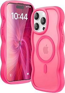 Magnetic for iPhone 13 Pro Max Case, Compatible with Magsafe Wavy Frame Cute Translucent Matte Ha... | Amazon (US)