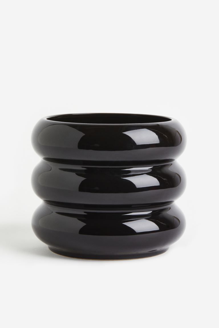 Stoneware Plant Pot - Beige - Home All | H&M US | H&M (US + CA)