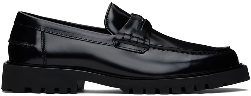 Black Leather Loafers | SSENSE