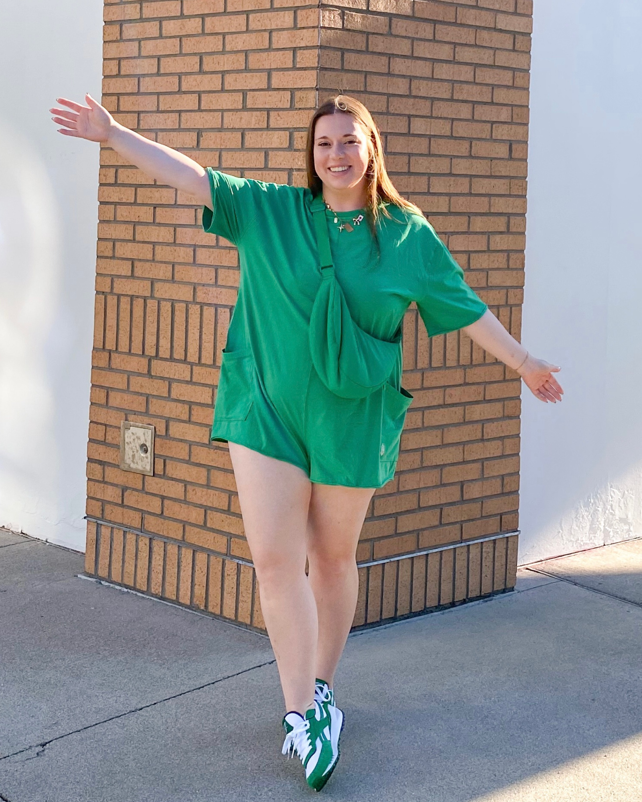 currently obsessed with this green color🫶🏻🤍 comfy, cute outfit for summertime temperatures 

#LTKSeasonal #LTKSummerSales #LTKStyleTip