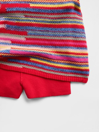 100% Cotton Stripe Mini Sweater Skort | Gap (US)