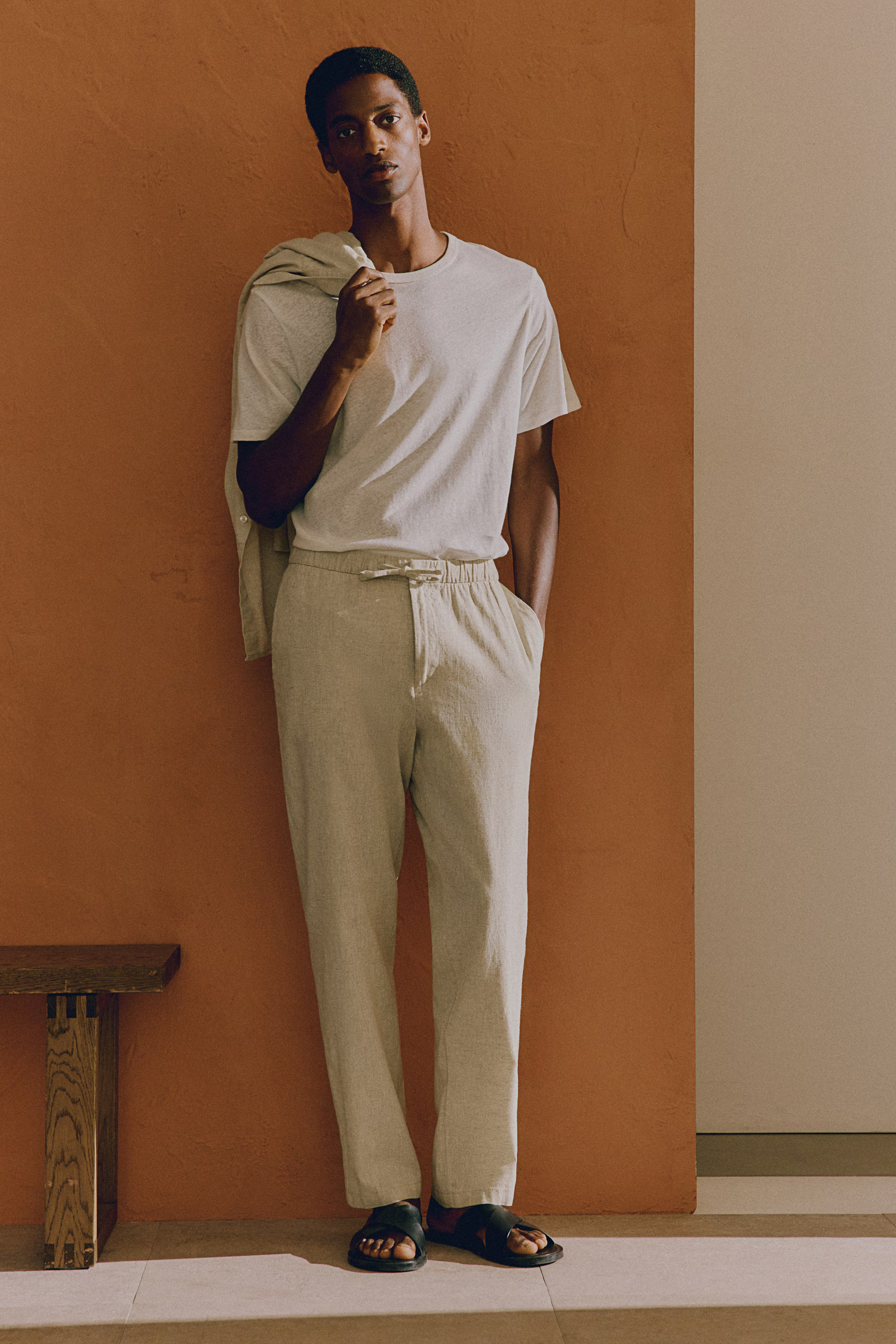 Regular Fit Linen-blend Pants | H&M (US + CA)