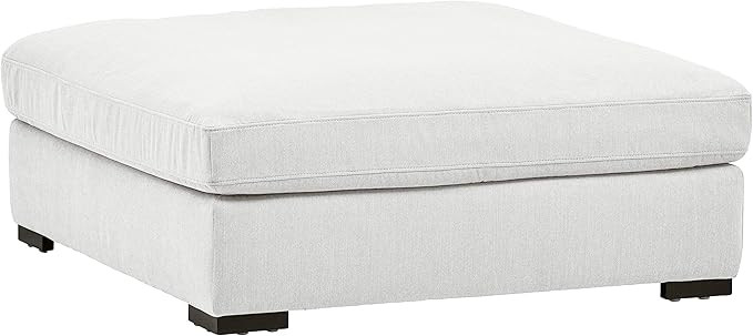 Amazon Brand – Stone & Beam Lauren Down Filled Oversized Ottoman with Hardwood Frame, 46.5"W, P... | Amazon (US)